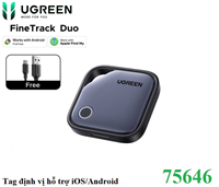 Thiết bị định vị thông minh FineTrack Duo Ugreen 75646/CM916 tương thích iOS & Android (Pin sạc)