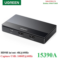 Thiết bị ghi hình hỗ trợ Livestream Capture HDMI 1080P@60Hz Ugreen 15390A cao cấp