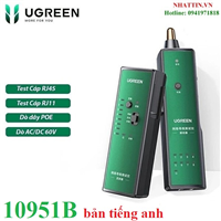 Thiết bị kiểm tra tín hiệu RJ11, RJ12, RJ45 dây mạng, điện thoại Network Cabe Tester Ugreen 10951B