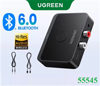 Thiết bị nhận Bluetooth 6.0 Music Receiver LDAC ra loa, ampy Ugreen 55545 Cao cấp (Pin sạc)