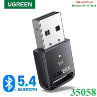 Thiết bị USB Bluetooth v5.4 Dongle cho PC chính hãng Ugreen 35058 cao cấp