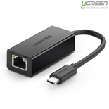 Cáp chuyển Usb Type C to Lan 10/100 Mbps Ugreen 30287 Cao Cấp Chính Hãng