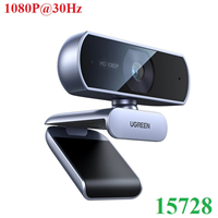 Webcam HD 1080P@30Hz cho PC, lấy nét cố định Ugreen 15728/CM678 cao cấp